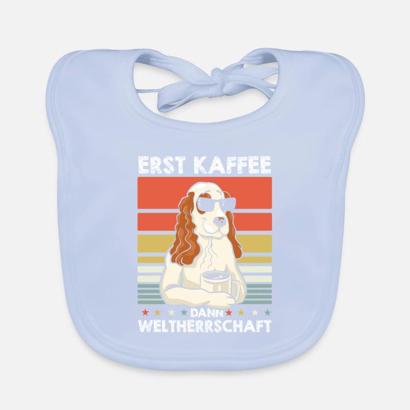 Lunettes de soleil Cocker Spaniel Coffee Bavoir bio Bébé