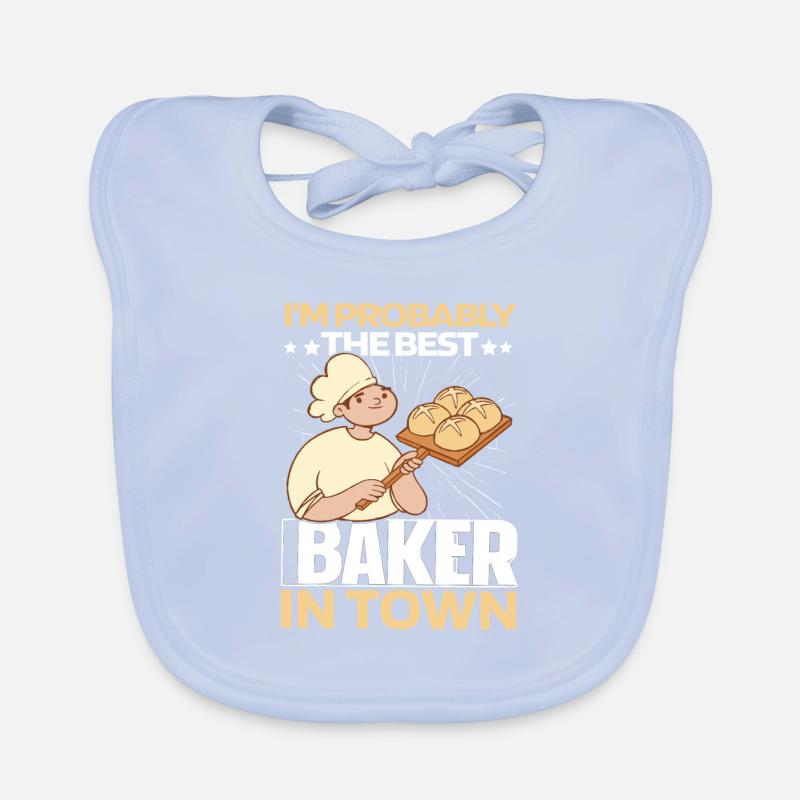 Backen Bäcker Bäckerei Baby Bio-Lätzchen