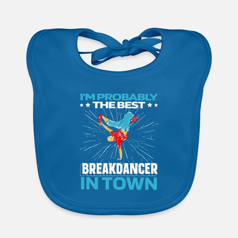 Breakdance Breakdancer Breakdance Drôle Bavoir bio Bébé