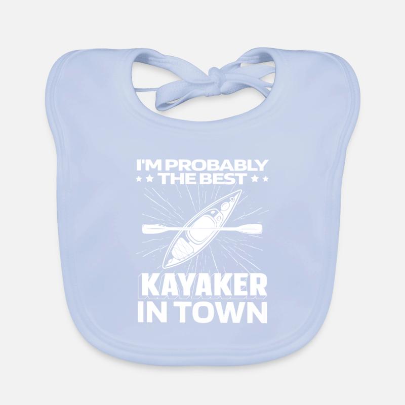Kayakers Funny Organic Baby Bibs