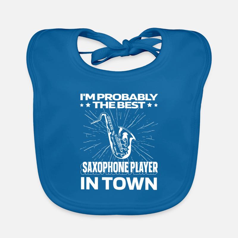 Saxophone Saxophone Funny Organic Baby Bibs