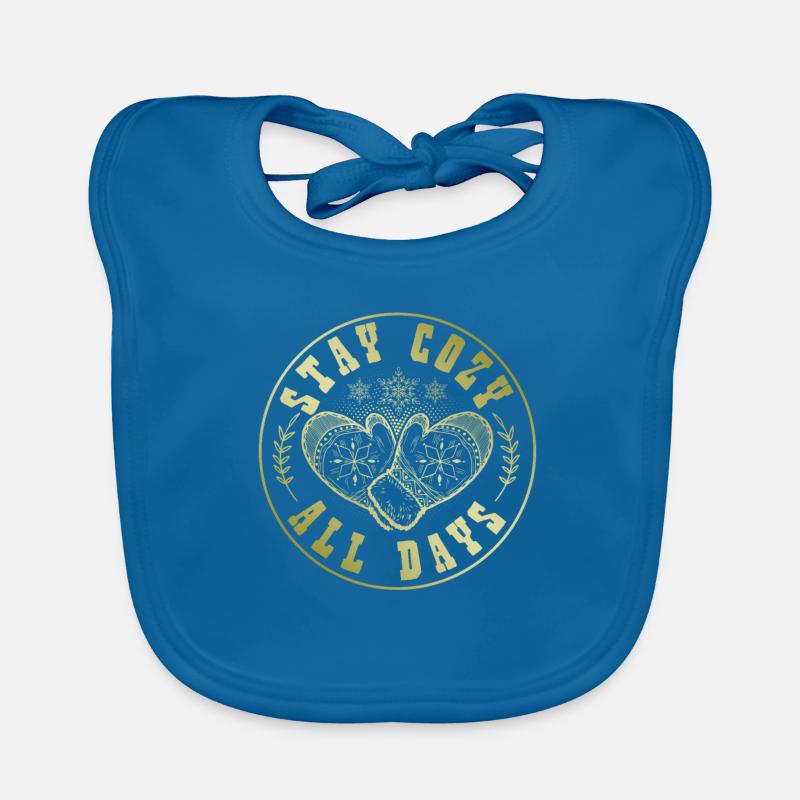 Winter Saying Cold Organic Baby Bibs