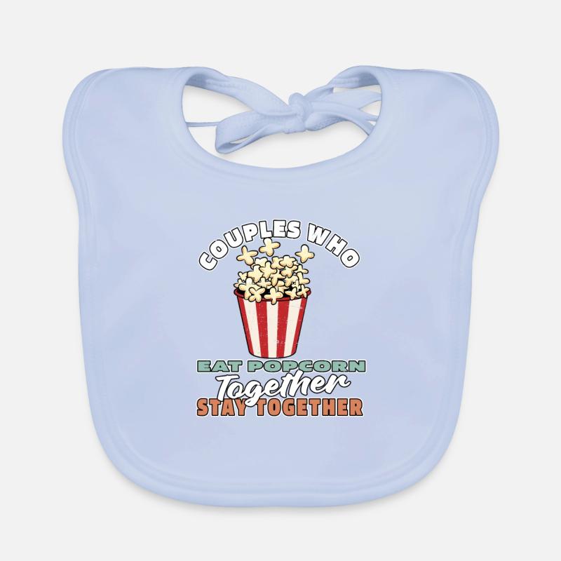 Popcorn Pair Organic Baby Bibs