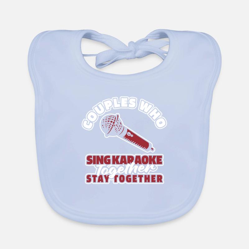 Karaoke Couple Organic Baby Bibs
