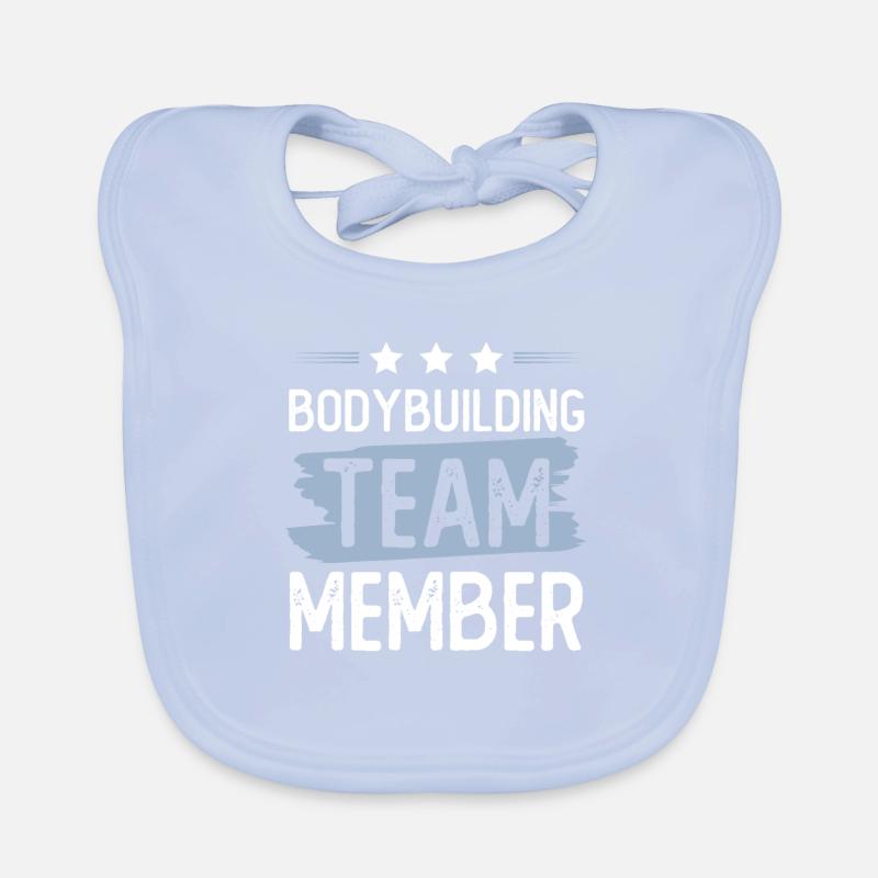Bodybuilding Team Organic Baby Bibs