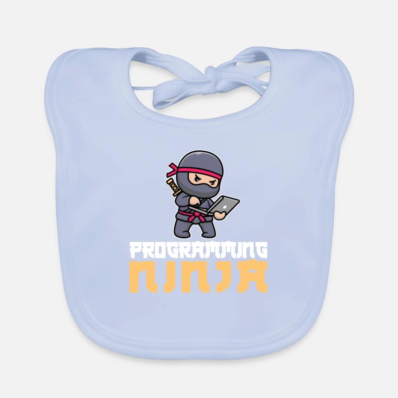 Entwickler Coder Programmierer Ninja Baby Bio-Lätzchen