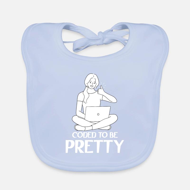 Développeur Coder Programmeur Femme Bavoir bio Bébé