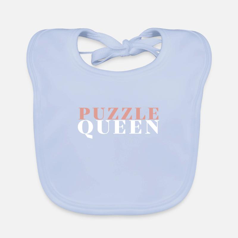 Puzzle Queen - Je passe devant mon heure de coucher Bavoir bio Bébé