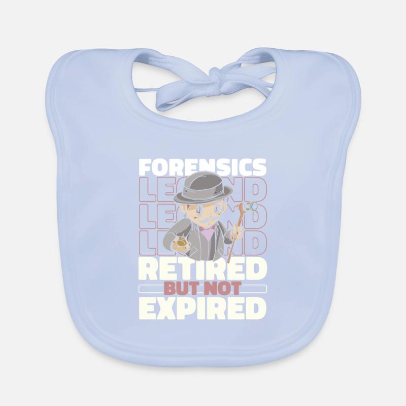 Forensics Forensic Scientist in Retirement Organic Baby Bibs