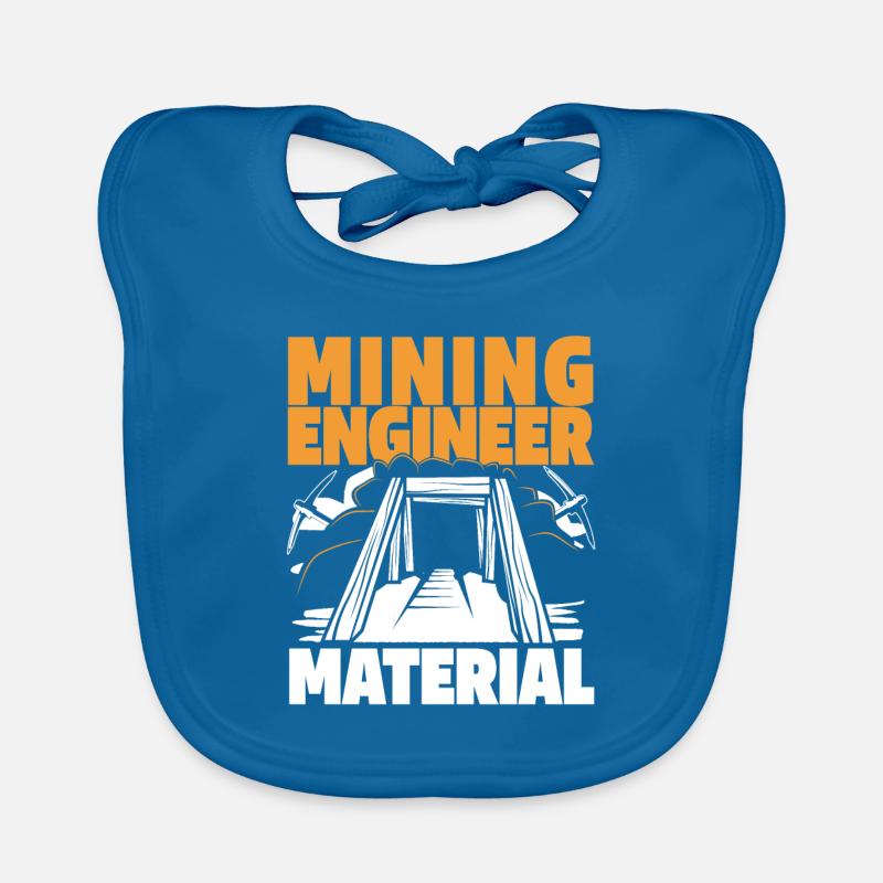 Engineer Mining Engineer Organic Baby Bibs