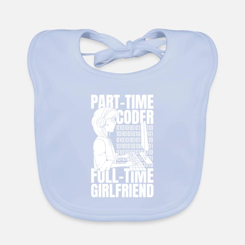 Entwickler Coder Programmierer Feste Freundin Baby Bio-Lätzchen