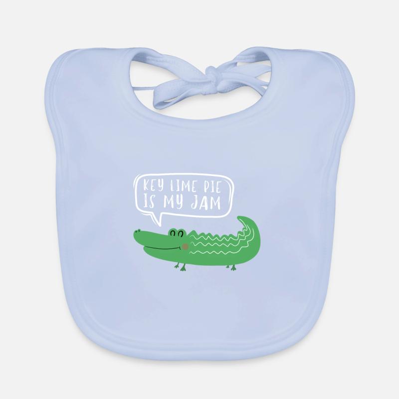 Key Lime Pie Lemon Tart Dessert Organic Baby Bibs