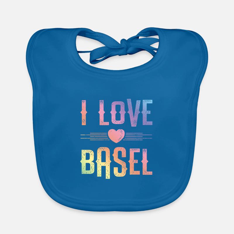 I Love Basel Baby Bio-Lätzchen