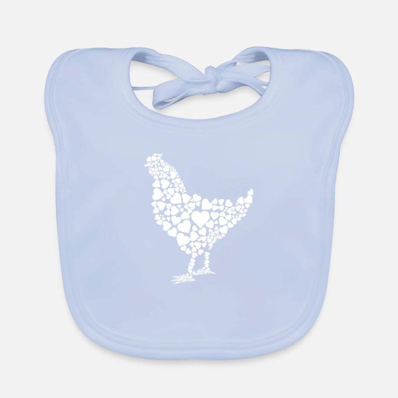 coeurs de poule de poulet Bavoir bio Bébé
