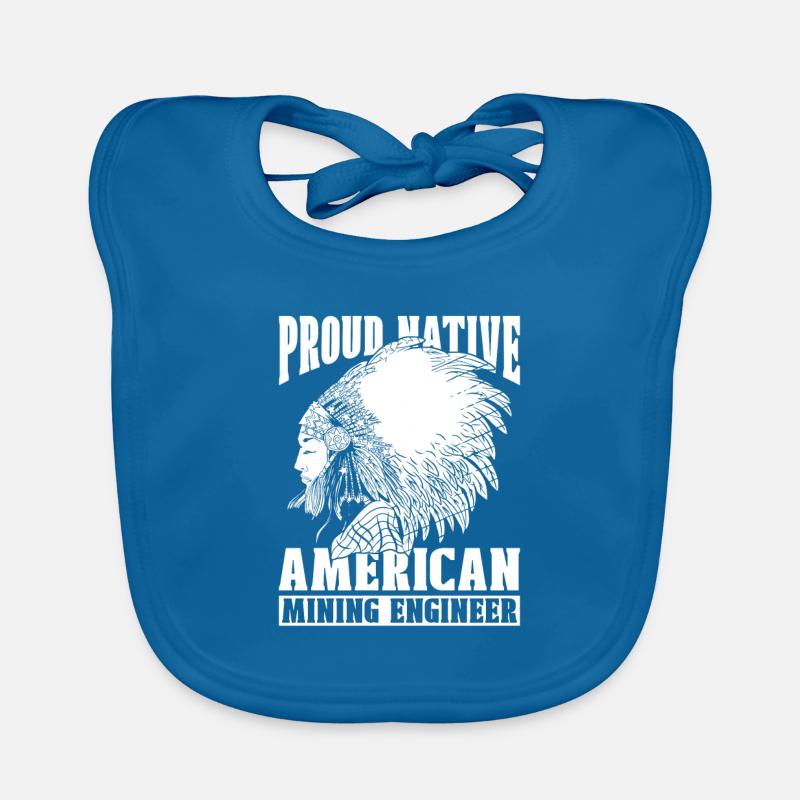 Engineer Mining Engineer Organic Baby Bibs