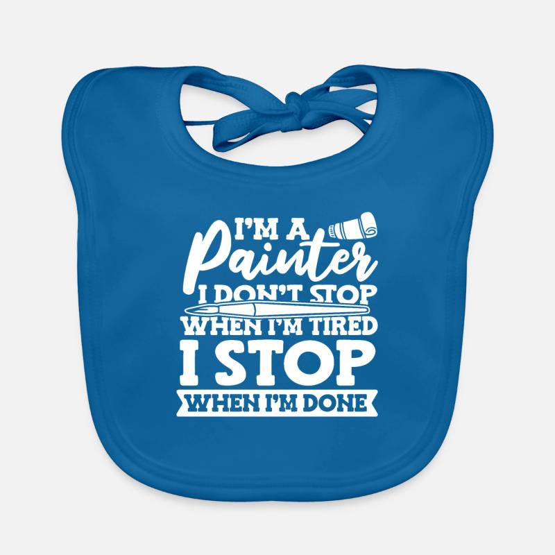 painter painter humor Organic Baby Bibs