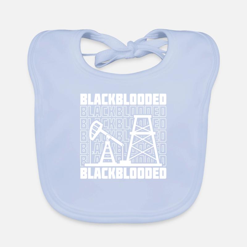 Ölfeld Bohrinsel Schwarzes Blut Baby Bio-Lätzchen