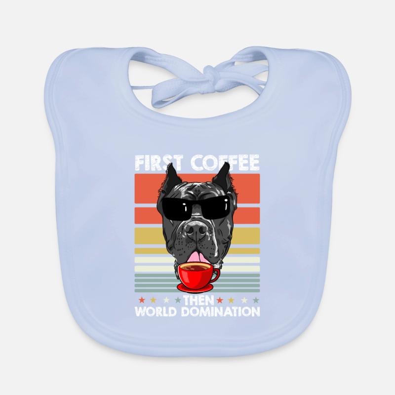 Cane Corso Lunettes de soleil Café Bavoir bio Bébé