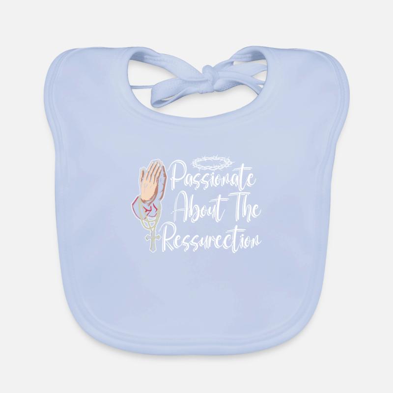 Christ Christianity Resurrection Organic Baby Bibs