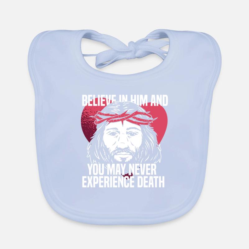 Christ Christianisme Cœur Bavoir bio Bébé