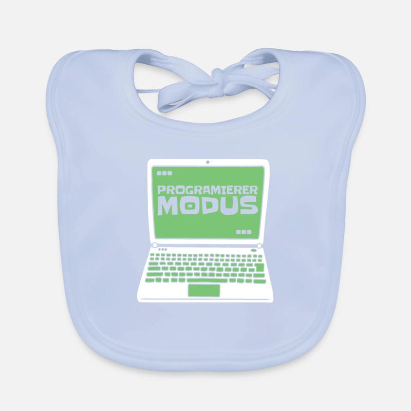 Entwickler Coder Programmierer Laptop Baby Bio-Lätzchen