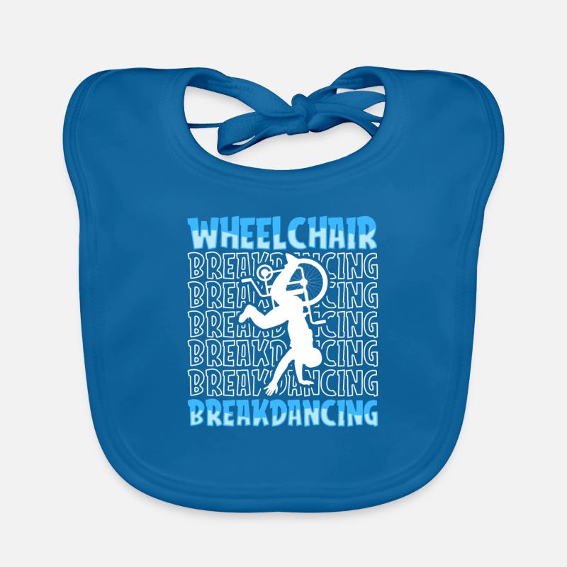 Breakdance Breakdancer Breakdancing Rollstuhl Baby Bio-Lätzchen