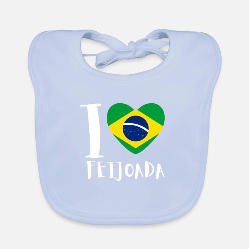 Brésil Ragoût de haricots de porc brésilien Feijoada Bavoir bio Bébé