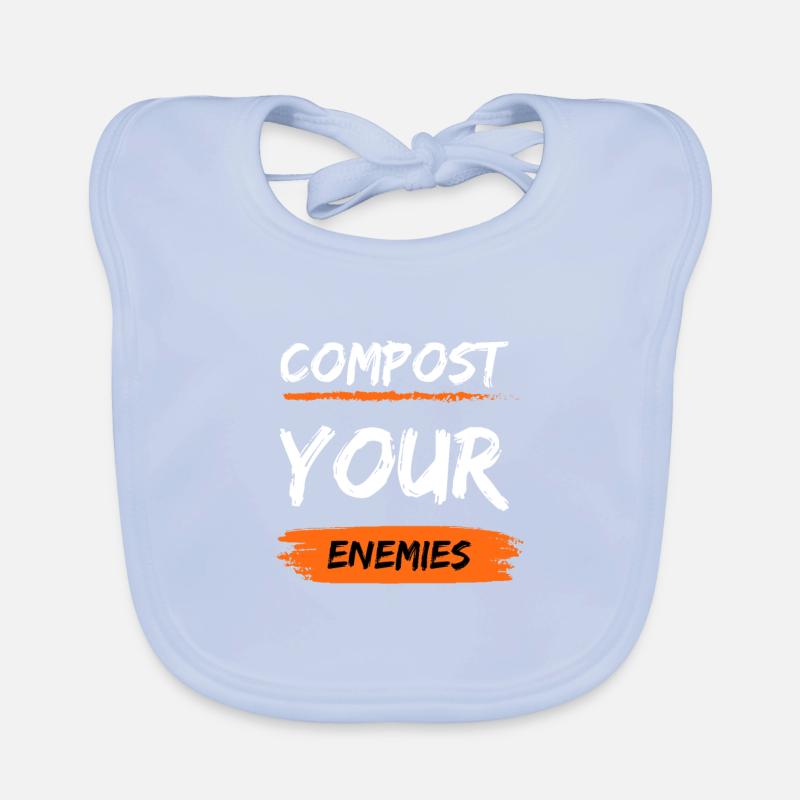 Compost Your Enemies Organic Baby Bibs