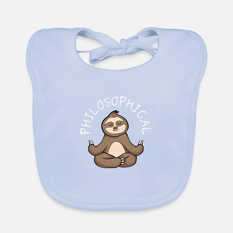 Philosophical Debate Feeling Philoslothical Organic Baby Bibs