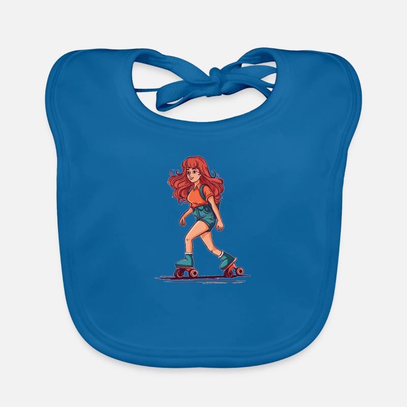 Roller Skates Roller Skating Roller Skating Girls Organic Baby Bibs