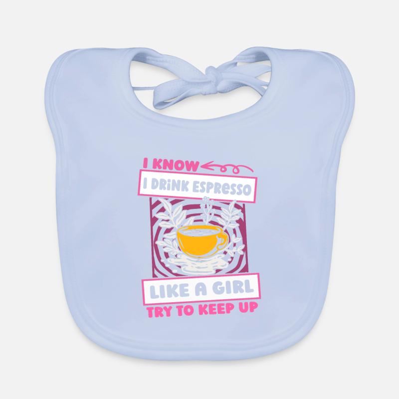 Coffee Espresso Funny Organic Baby Bibs