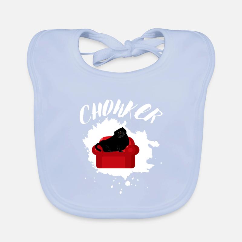 Chonk Cat Obésité Bavoir bio Bébé