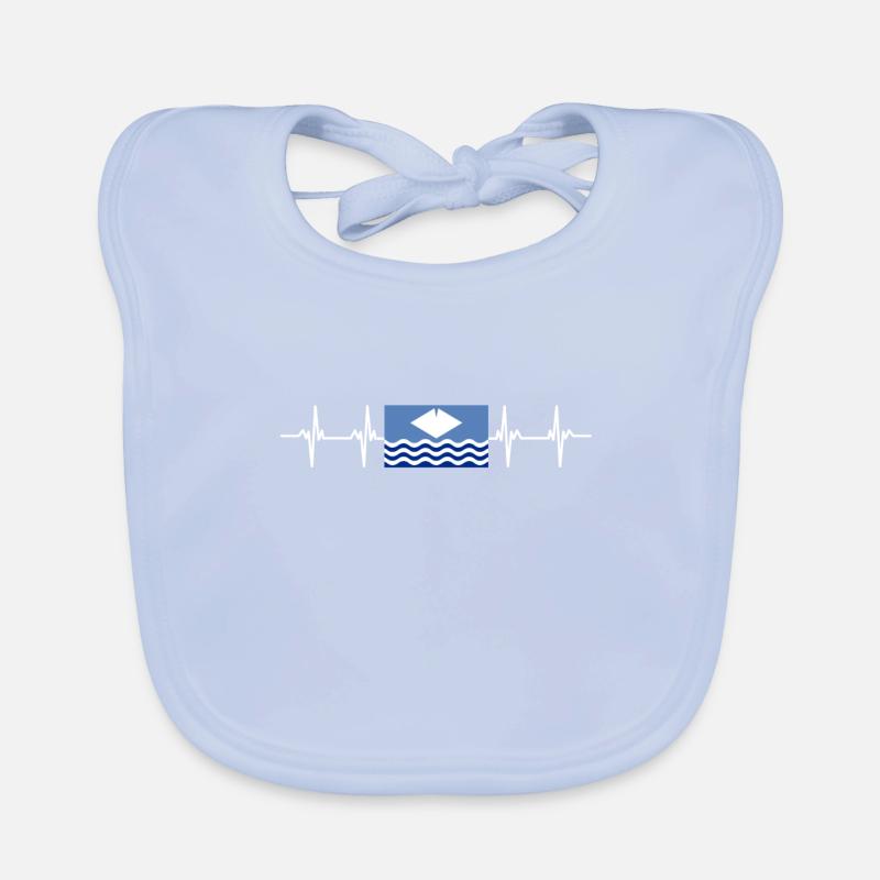 Royaume-Uni Drapeau de l’île de Wight Bavoir bio Bébé