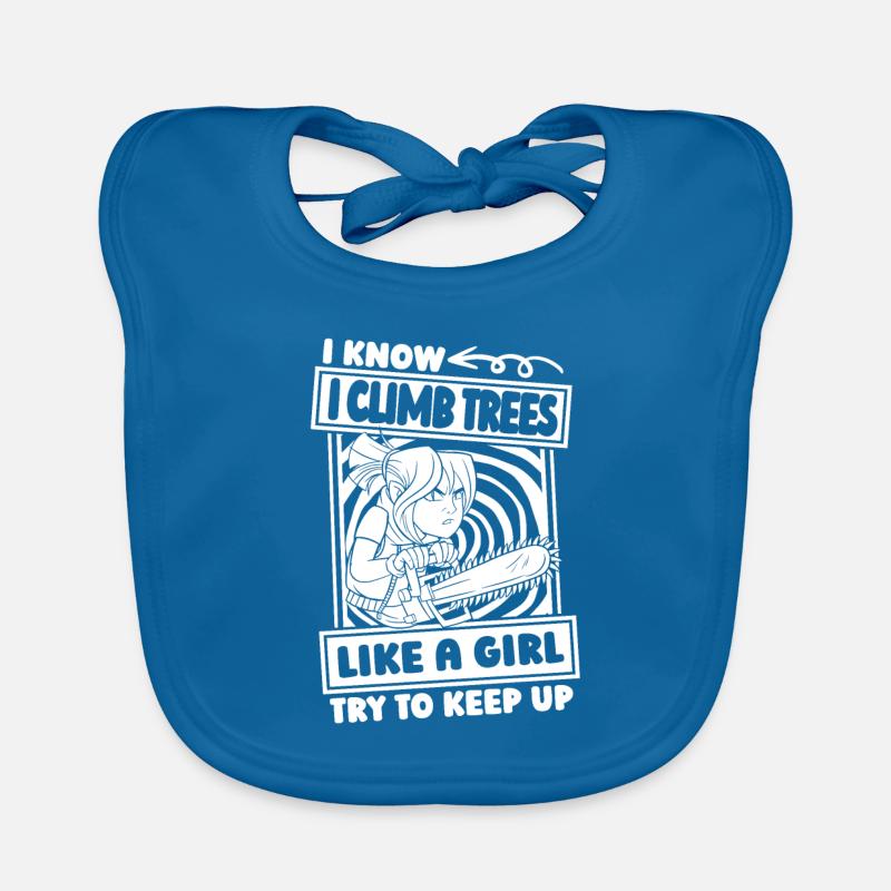 Baumpfleger Baumkletterer Arborist Baby Bio-Lätzchen