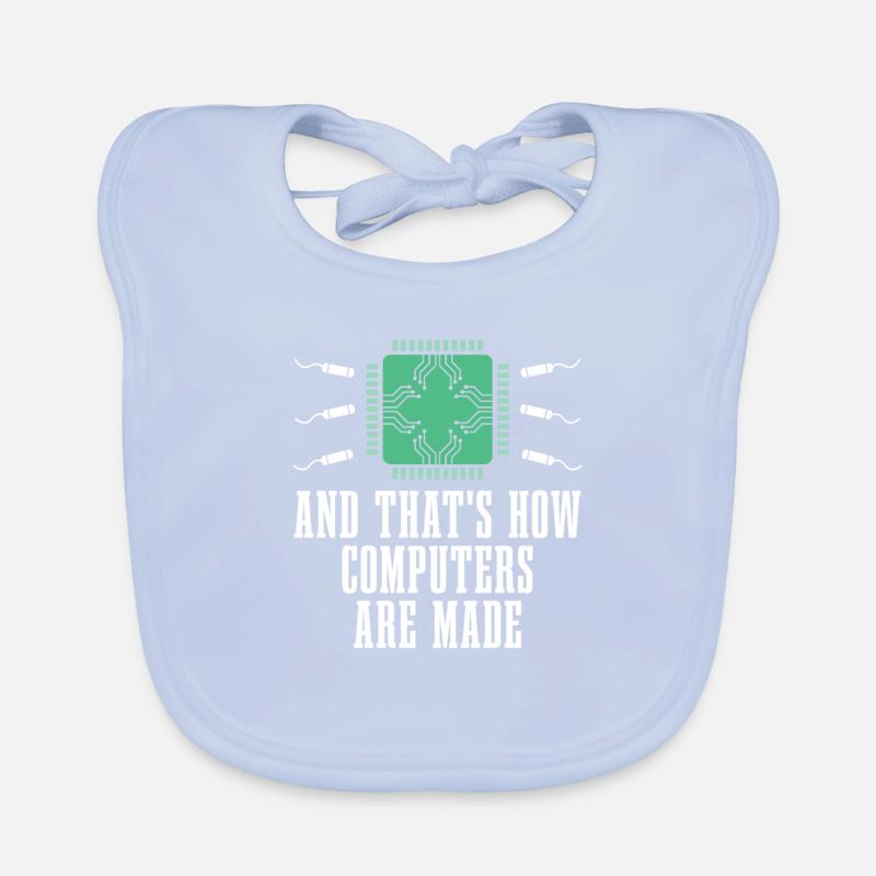 Developer, Coder, Programmer, Microchip Organic Baby Bibs