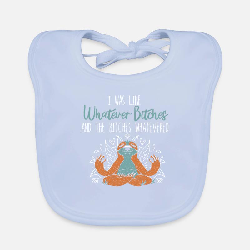 Sloth Humor Sloth Yoga Organic Baby Bibs
