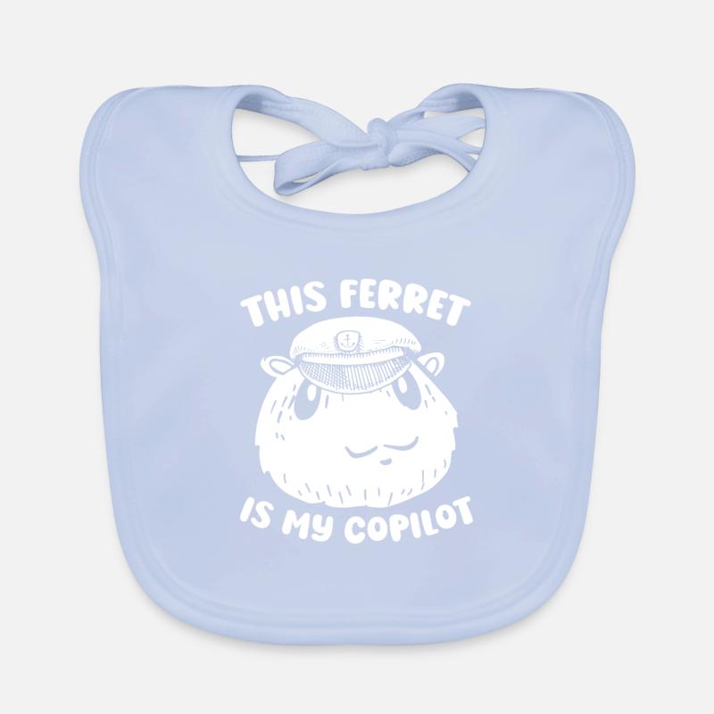 Ferret polecat Organic Baby Bibs