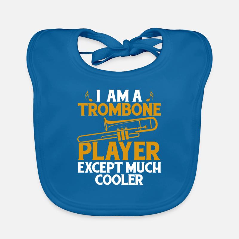 marching band, trombone, brass band, trombone Organic Baby Bibs