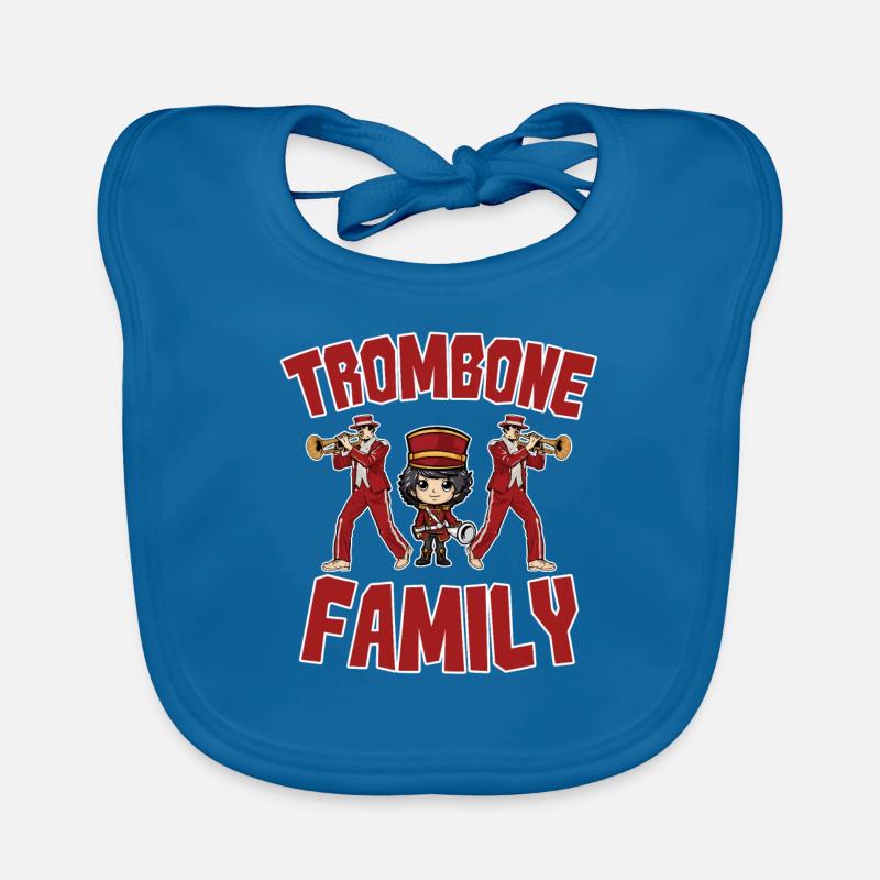 marching band, trombone, brass band, trombone Organic Baby Bibs