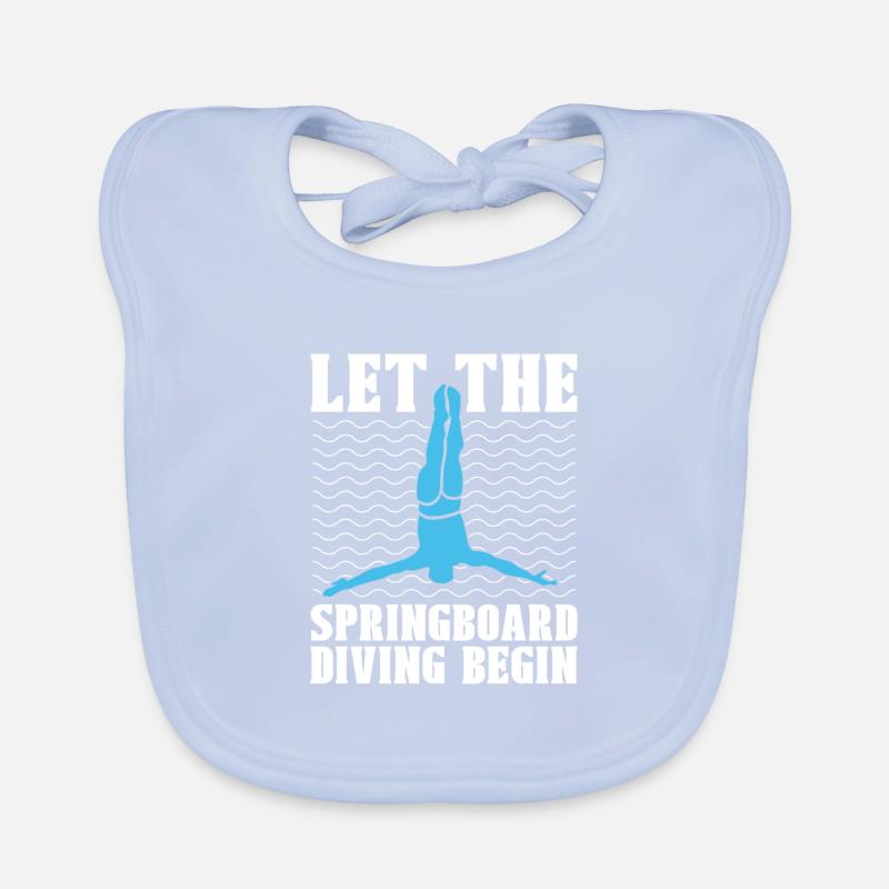 Turmspringen Turmspringer Baby Bio-Lätzchen