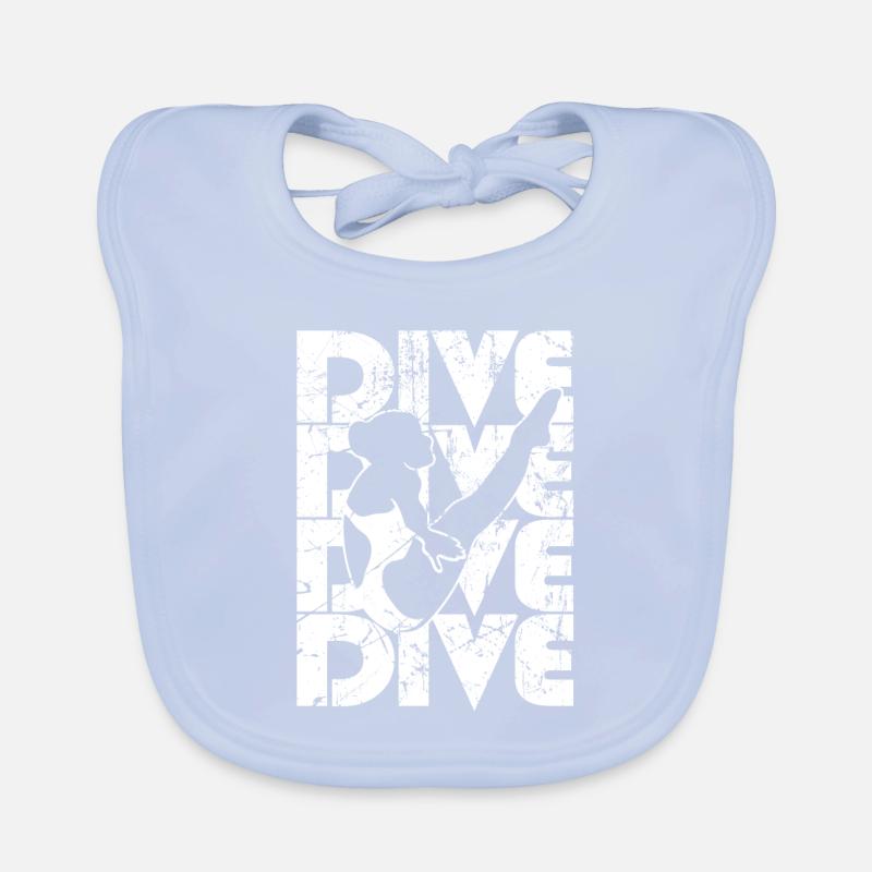 Diving Divers Organic Baby Bibs