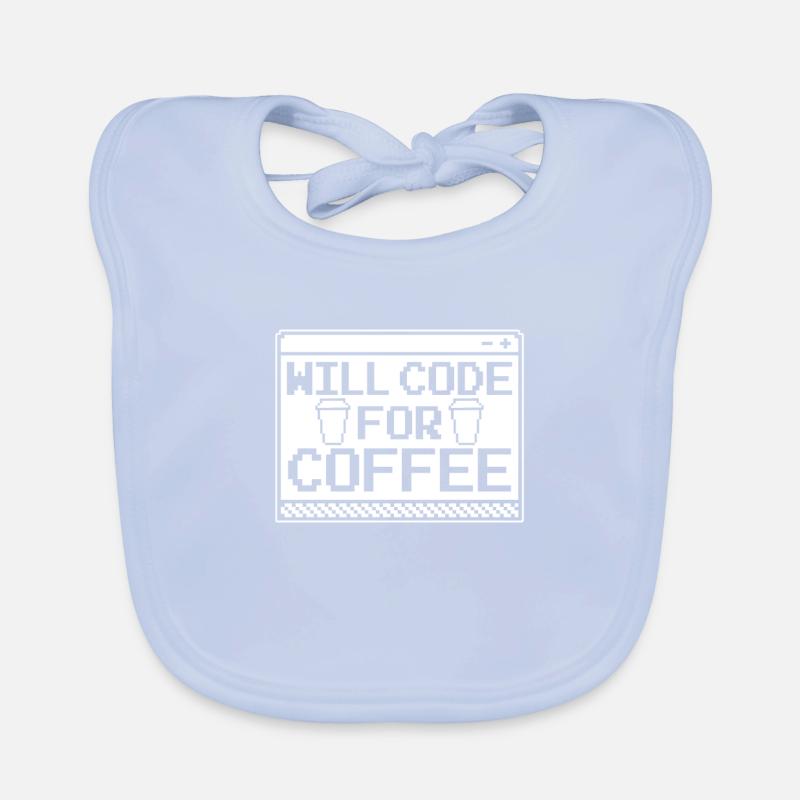 Entwickler Coder Programmierer Kaffee Baby Bio-Lätzchen