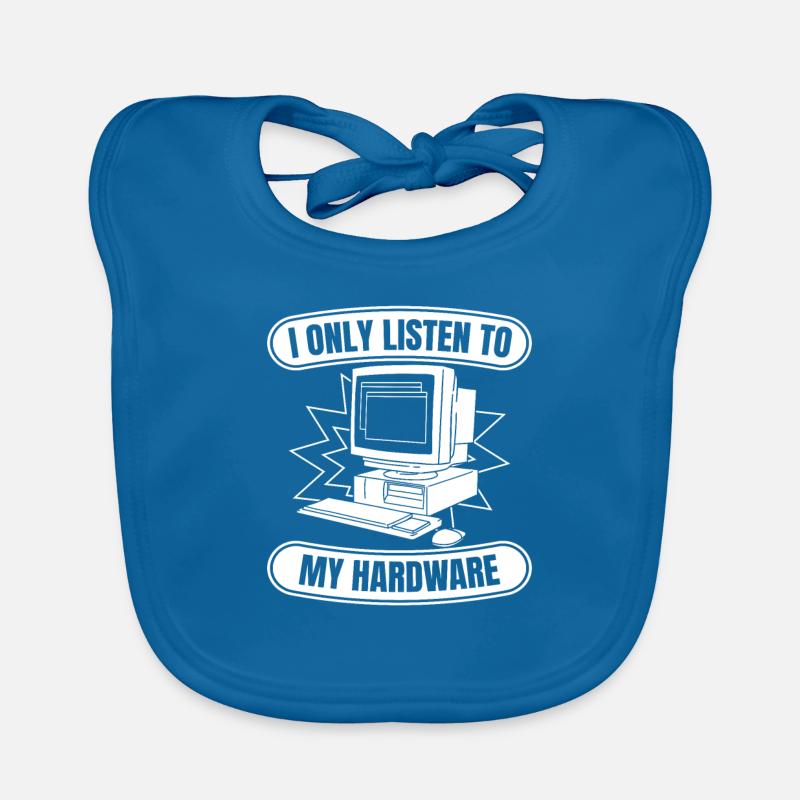 Developer Coder Programmer Hardware Organic Baby Bibs