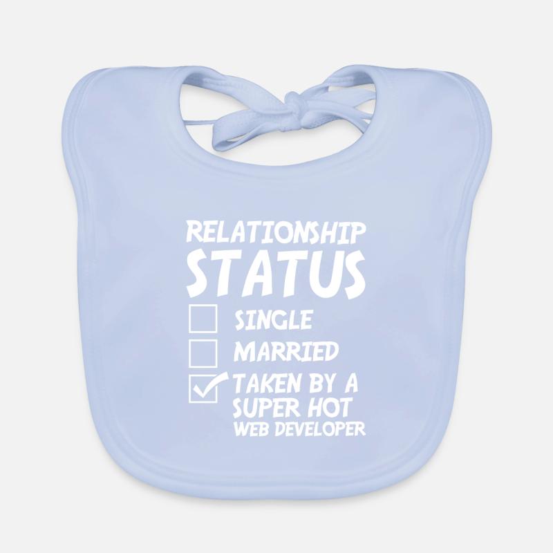 Web Developer Web Developer Funny Organic Baby Bibs