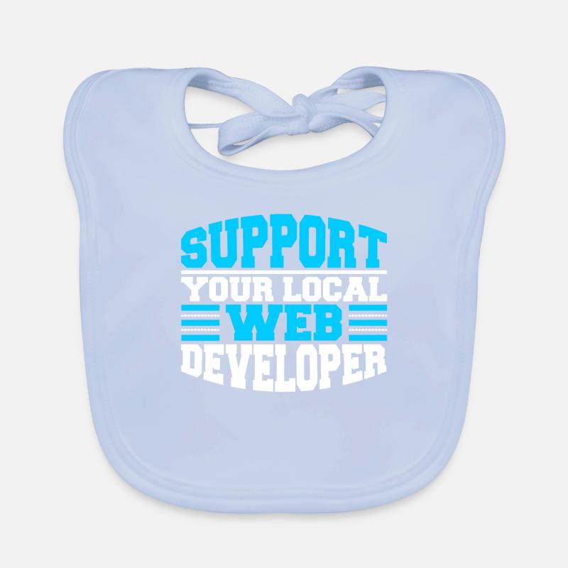 Web Entwickler Webdeveloper Unterstützung Baby Bio-Lätzchen