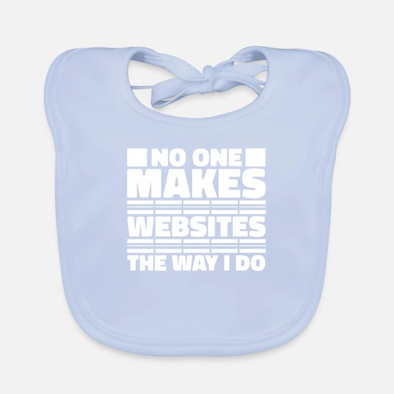 Web Developer Web Developer Funny Organic Baby Bibs