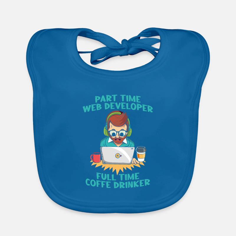 Web Entwickler Webdeveloper Kaffee Baby Bio-Lätzchen