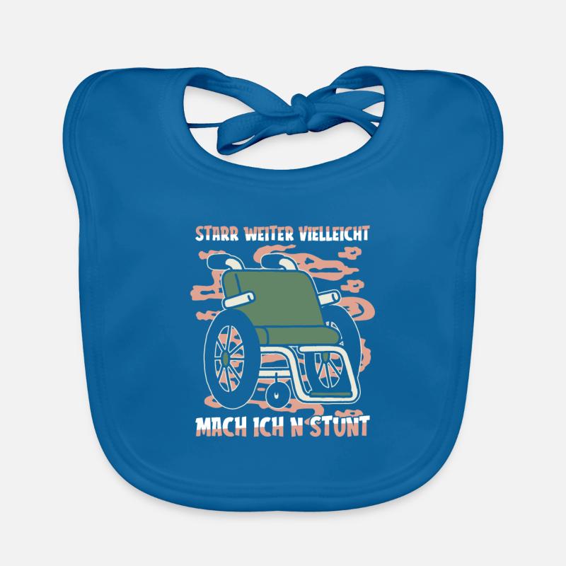 Rollstuhl Rollstuhlfahrer Baby Bio-Lätzchen