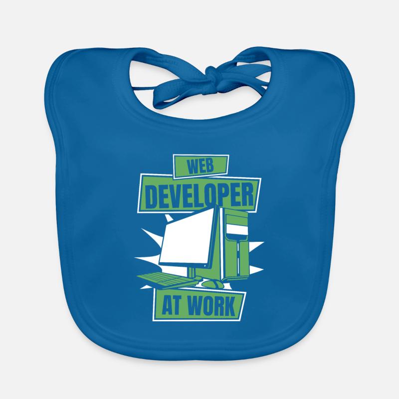 Web Developer Webdeveloper Cool Organic Baby Bibs