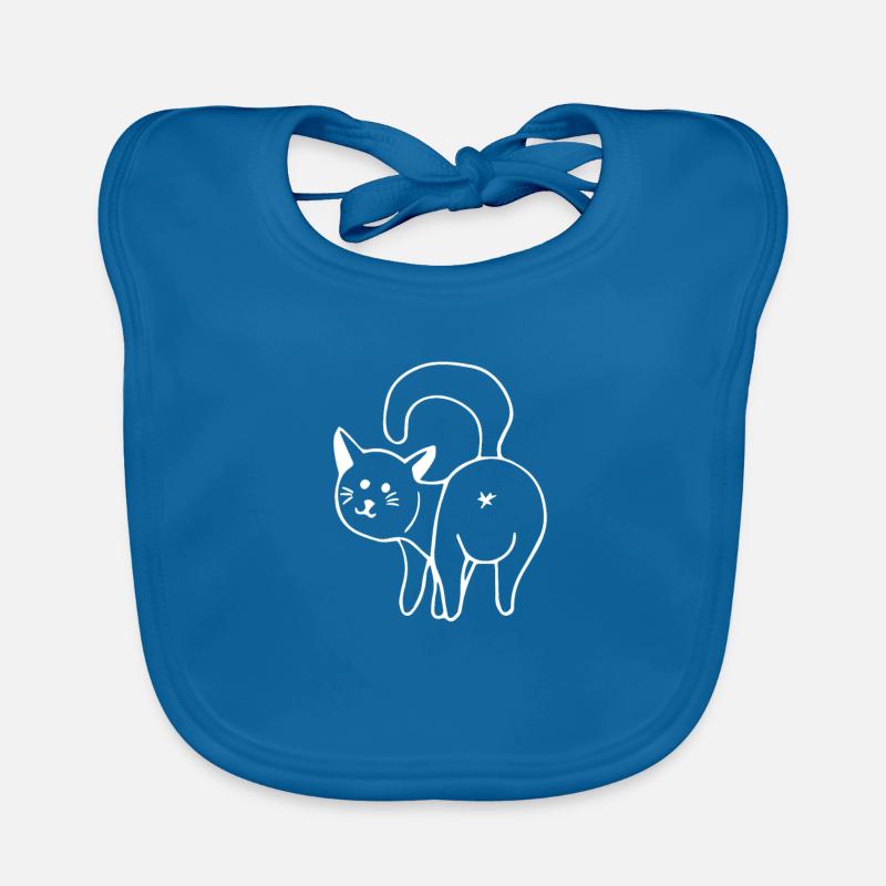 Cat Butthole Organic Baby Bibs